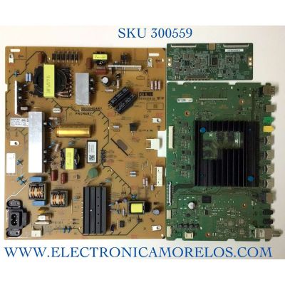 KIT DE TARJETAS PARA TV SONY / MAIN A-5015-318-A / 1-003-740-21 / A5015305A / FUENTE 1-004-422-12 / 100631512 / 100442212 / T-CON 1-007-125-11 / 47_6021321 / HV550QUBN5M / HV550QUB_N5M_V02 / PANEL YSAF055CNO01 / MODELO XBR-55X800H / XBR55X800H 